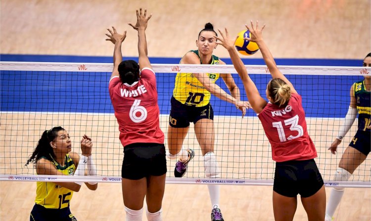 Brasil oscila e sofre revés para Canadá na Liga das Nações Feminina